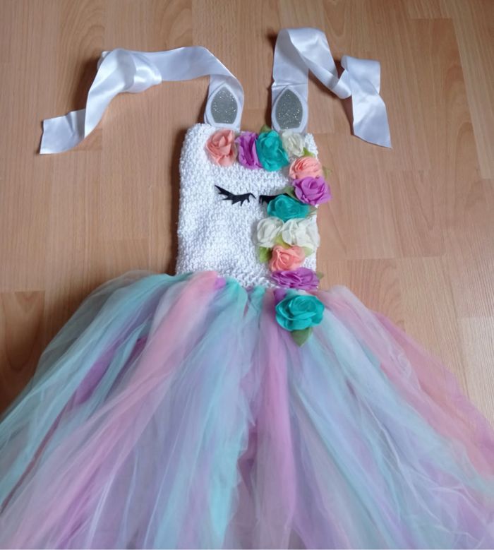Déguisement licorne bustier blanc 4-5ans - photo numéro 6