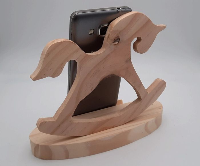 Support en bois pour téléphone - photo numéro 4