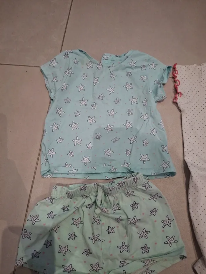 Lot pyjamas fille été 12 mois - photo numéro 4
