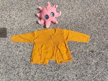 Gilet moutarde fille 6 mois grain de blé