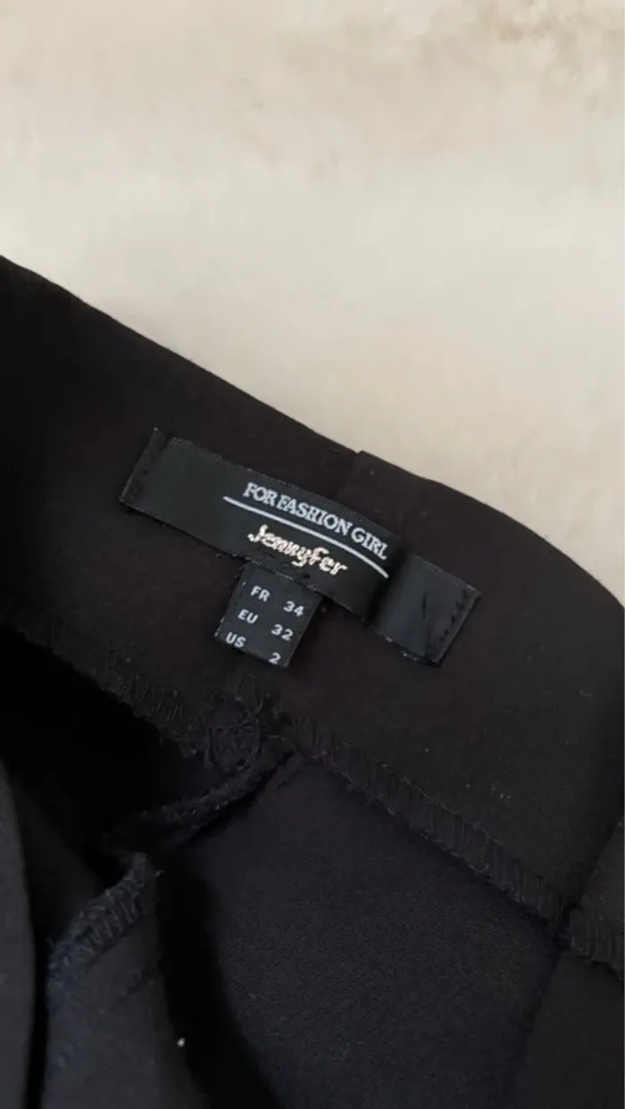 Pantalon noir oversize à ceinture - photo numéro 5