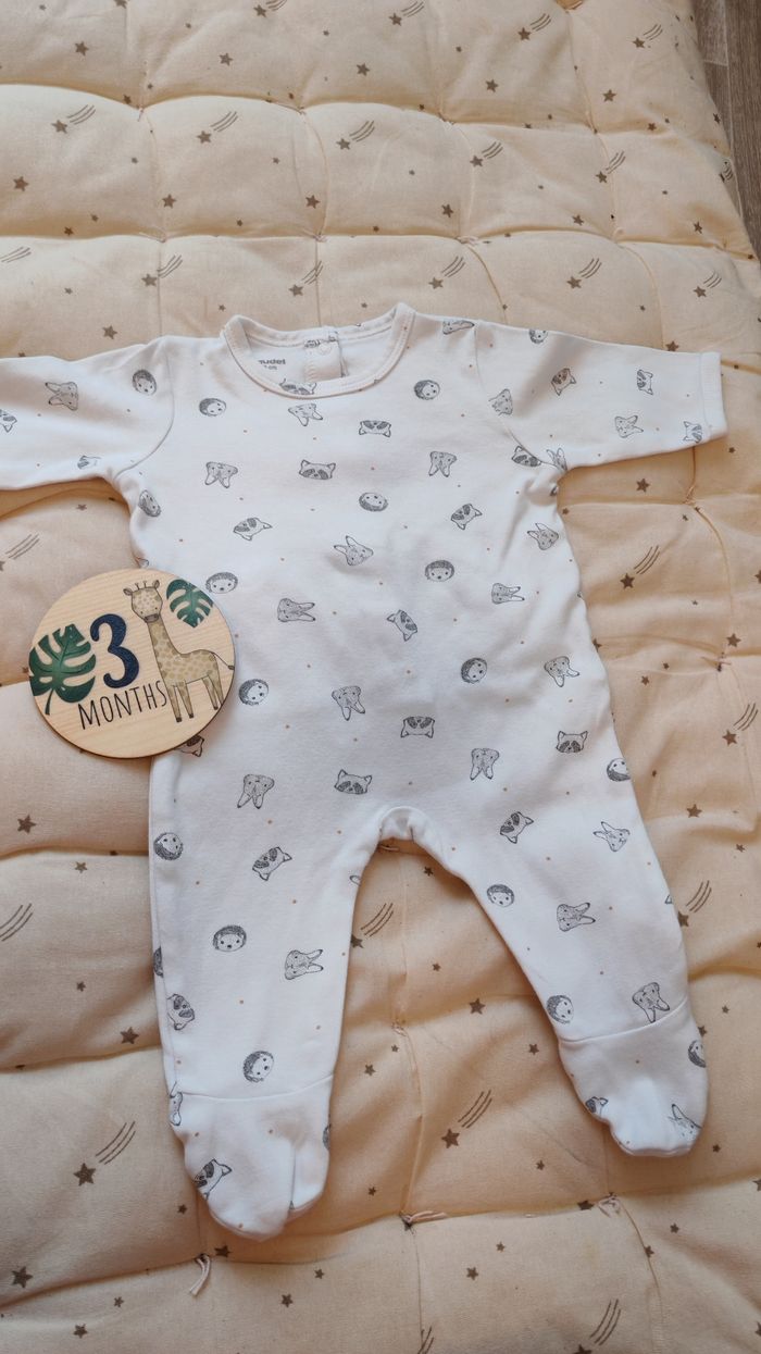 Lot de 10 pyjamas légers taille 3 mois - photo numéro 2