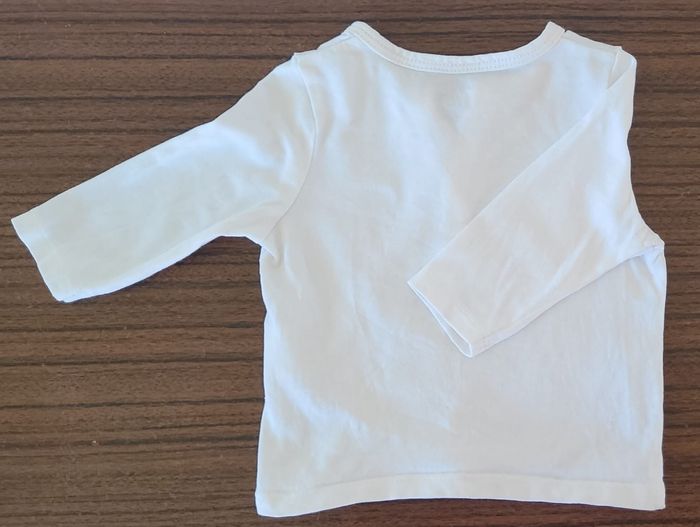 Lot de 2 t-shirts col tunisien 3 mois - photo numéro 4