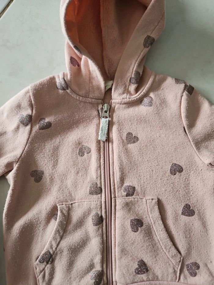 Veste à capuche bébé fille h&m 2/4 ans BBF2 - photo numéro 4