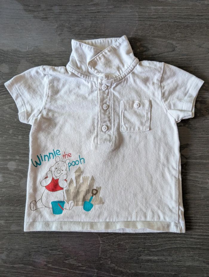Polo manches courtes Disney Winnie l'ourson