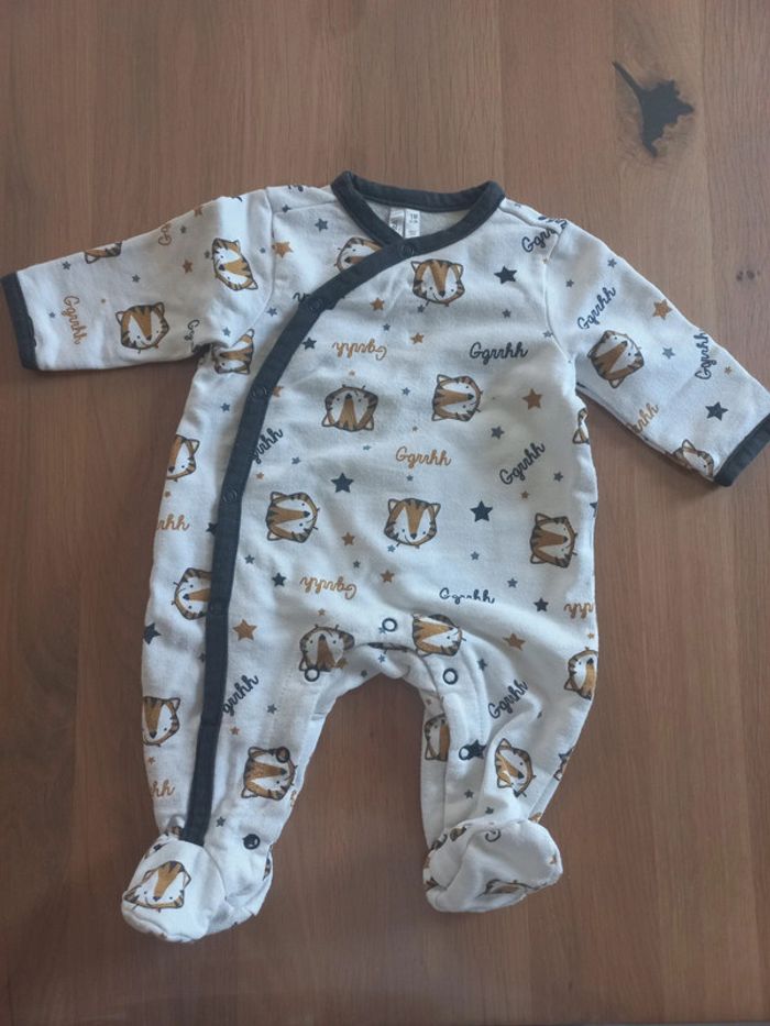 Lot de deux pyjamas légers 1 mois - photo numéro 3