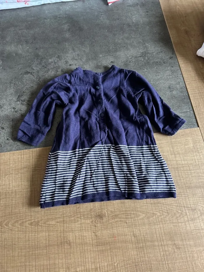 Robe pull bébé fille, du pareil au même, 6 mois - photo numéro 3