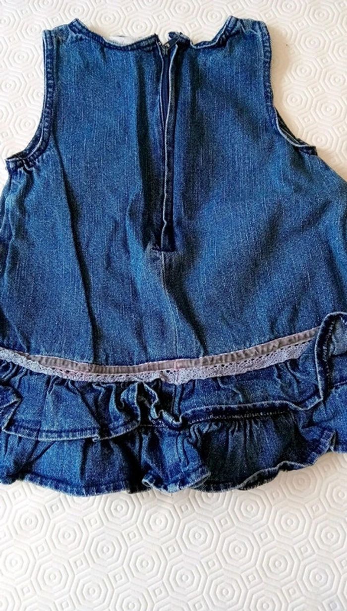 Robe en jean bleu 6 mois - photo numéro 3