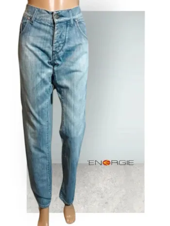 Jean boyfriend vintage y2k Energie, coupe droite , taille basse , 100 % coton