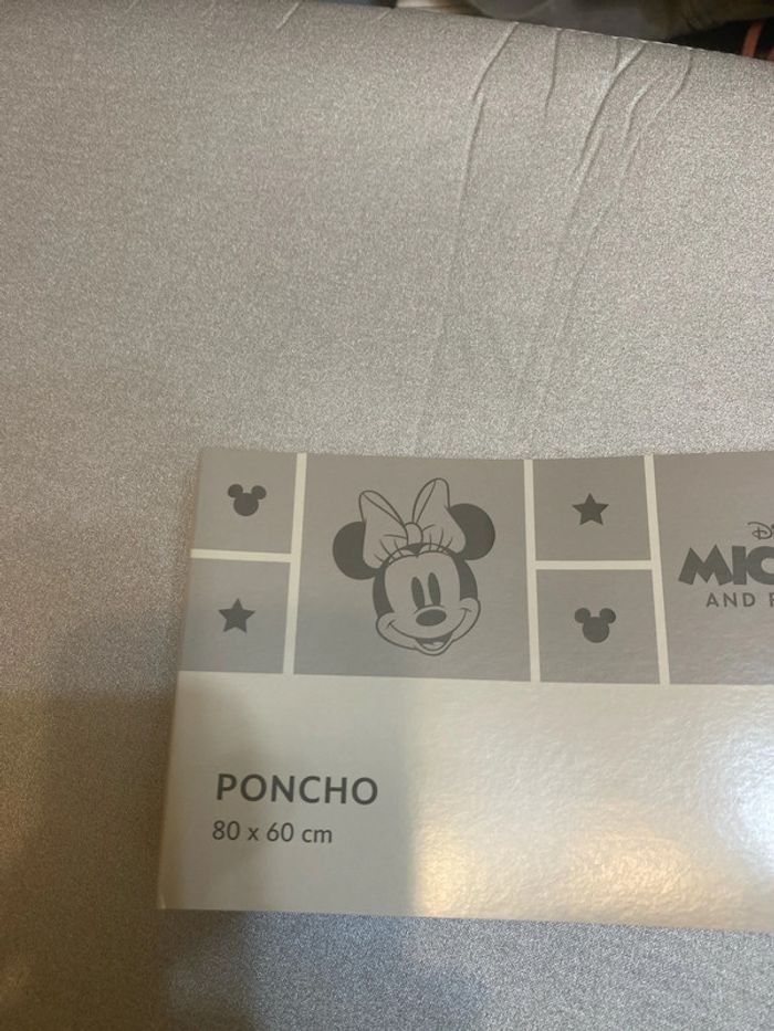 Peignoir poncho coton blanc/bleu Disney Home 80x60 neuf - n70c - photo numéro 4