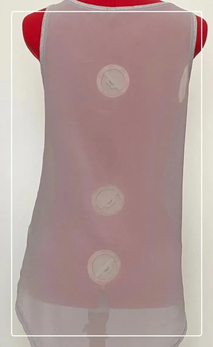 Débardeur voile gris Peace n’love - photo numéro 4