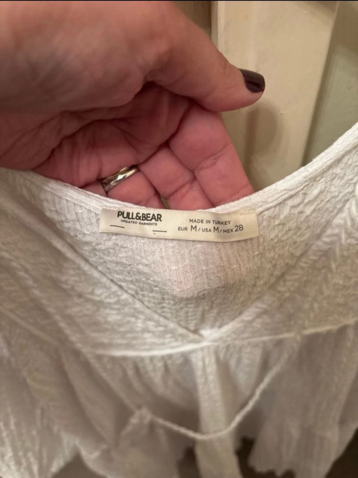 Tunique Pull&Bear taille M blanche - photo numéro 2