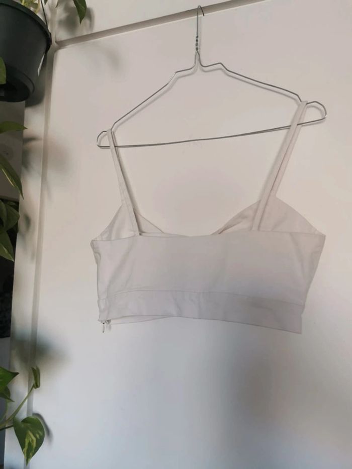 Croptop blanc Zara - photo numéro 2