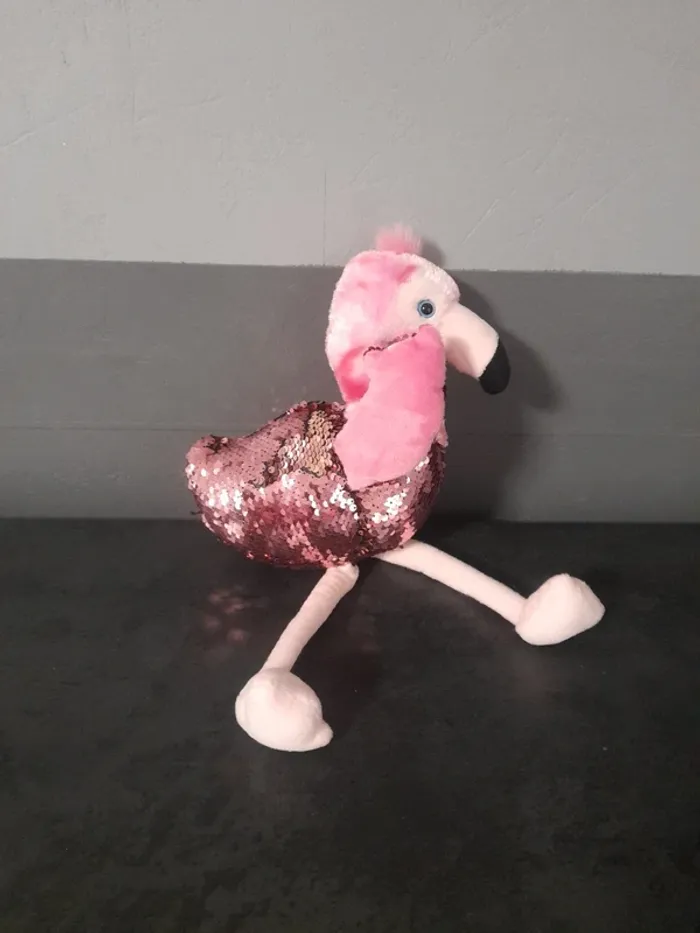 Peluche flamand rose - photo numéro 3