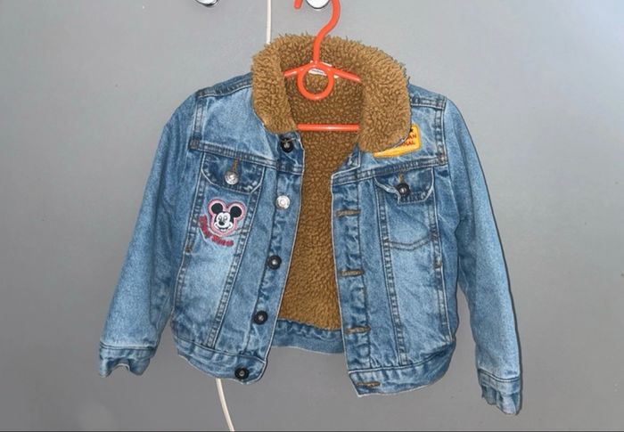 Veste en jeans chaude Mickey 4 ans - photo numéro 2