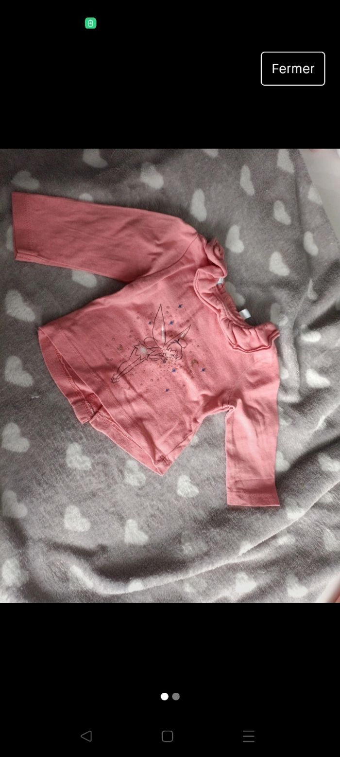 T-shirt manche longue 1mois