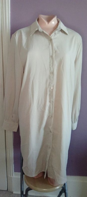 Chemise longue beige - Taille Unique KooLook
