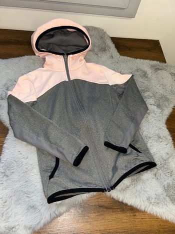 Gilet de sport gris et rose - 8/9 a ns - Décathlon
