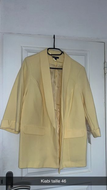 Blazer jaune Kiabi