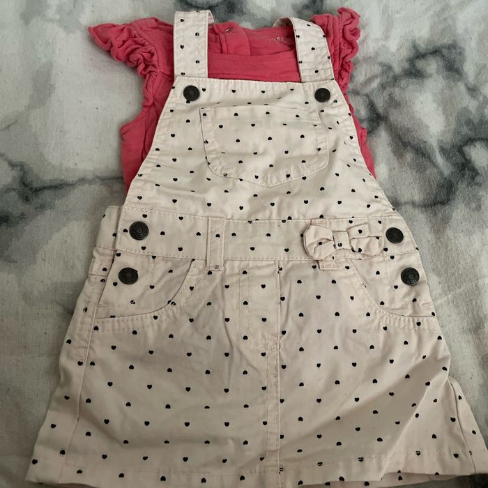 Ensemble salopette jupe
