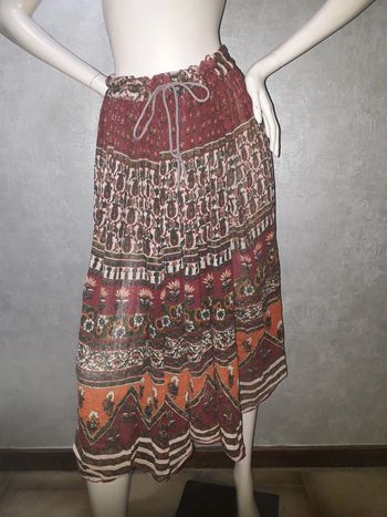 jupe coloré 100 % coton taille unique du 36 au 46