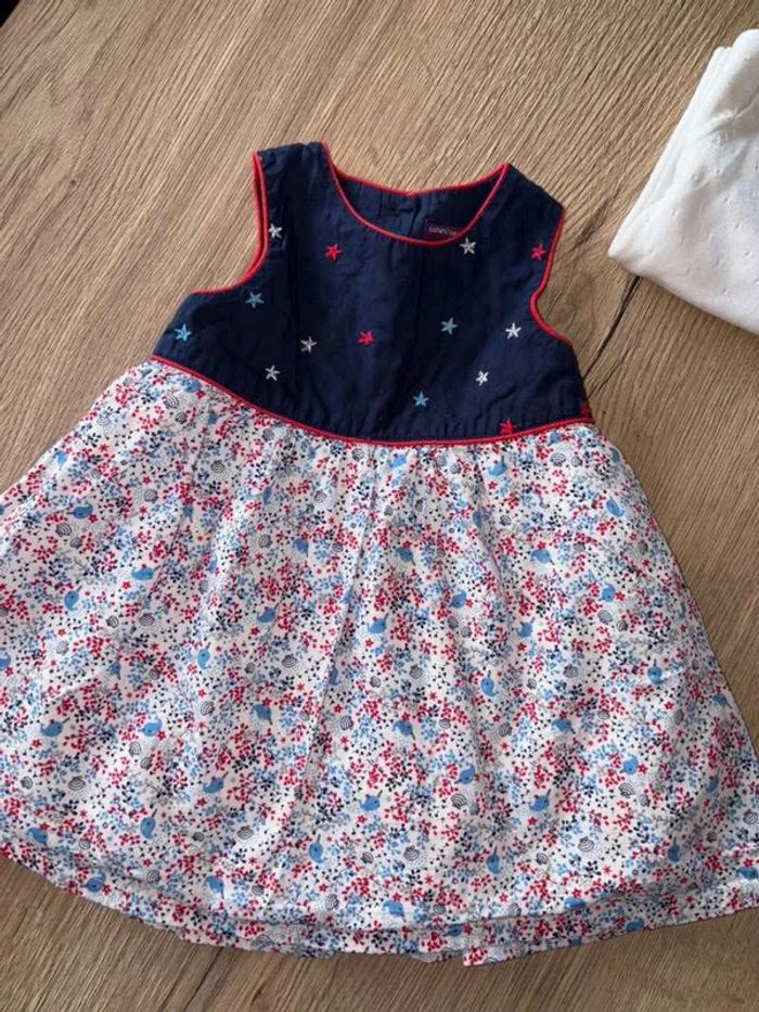 Lot bébé fille été sergent major robe 12 mois - photo numéro 4