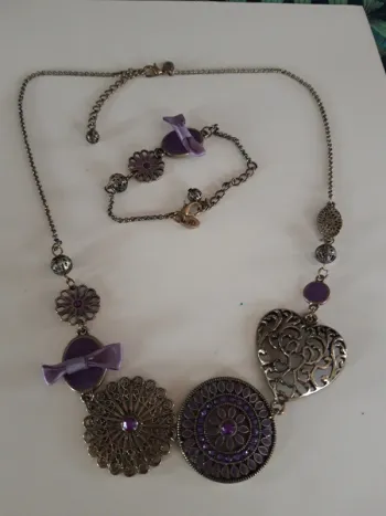 Parure de Bijoux fantaisies style ancien