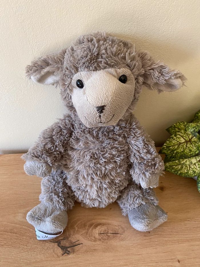Doudou peluche mouton gris Louise mansen - photo numéro 2
