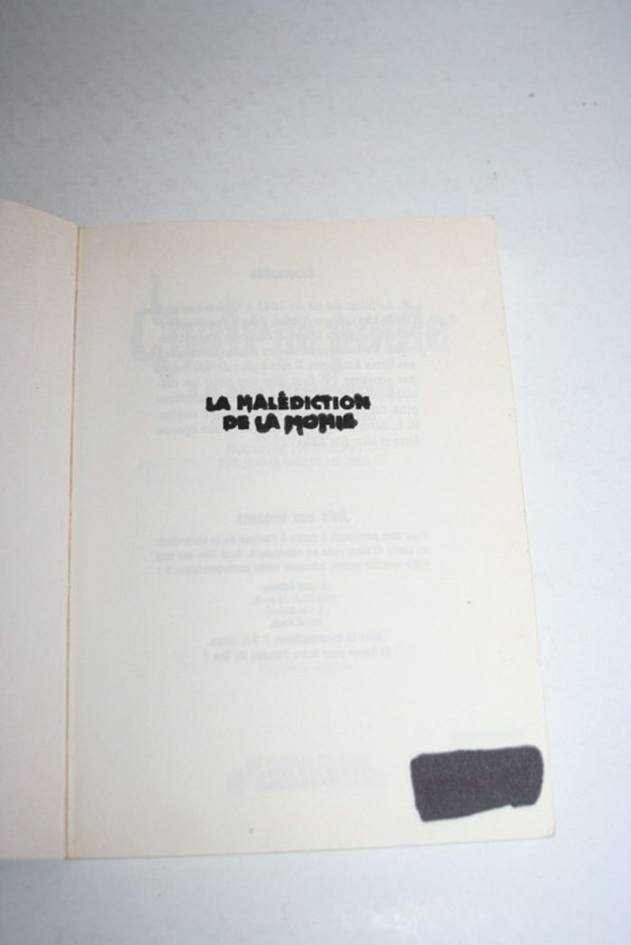 Chair de poule n°1 La Malédiction de la momie de R.L.Stine, Bayard - photo numéro 3