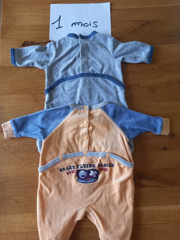 Lot 2 pyjamas hiver garçon 1 mois - photo numéro 5