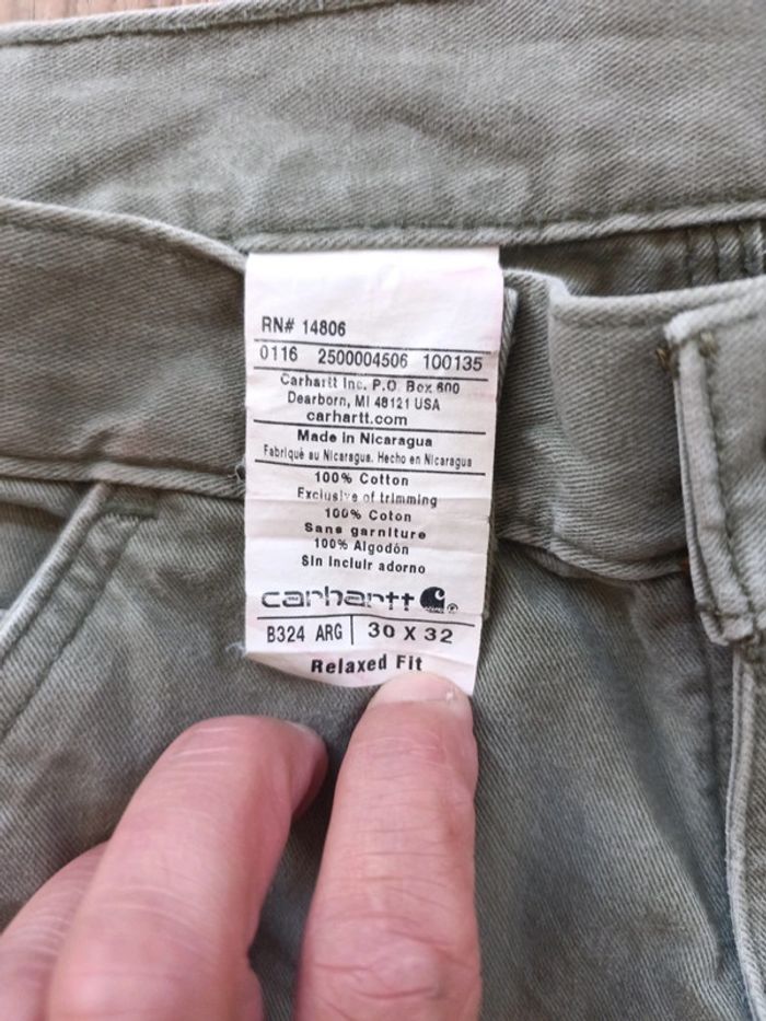 Pantalon jean Carhartt relaxed-fit workwear cargo 30x32 - photo numéro 9