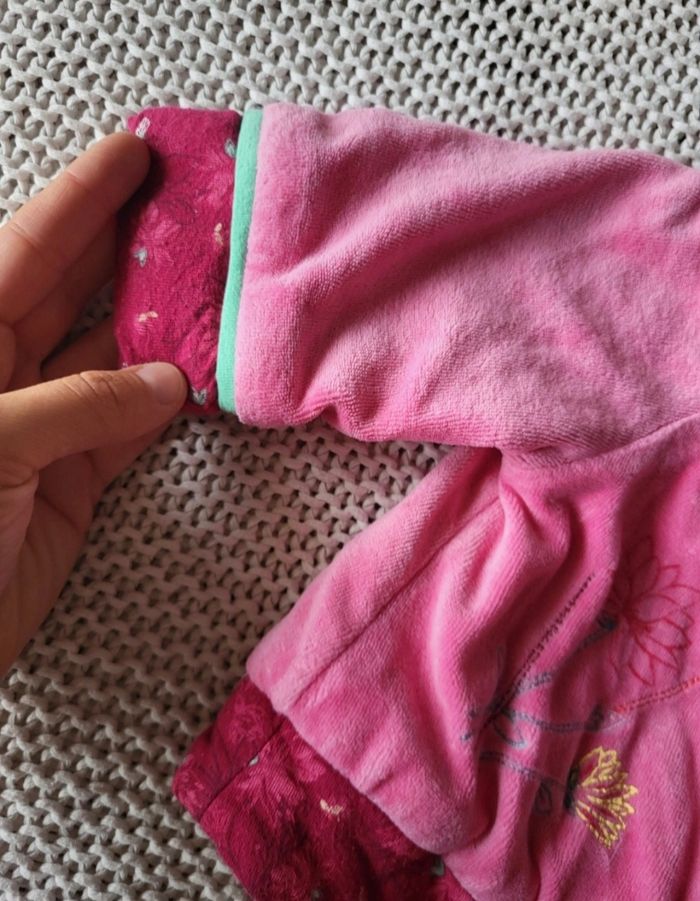 Veste cache-coeur velours Vintage - photo numéro 4