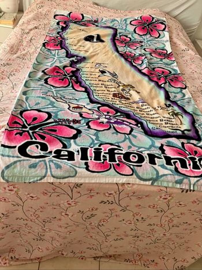 Grande serviette de plage 🏖️ Californie - photo numéro 2
