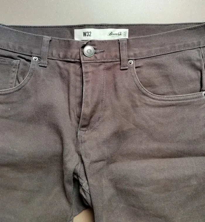 Short en jean Marron - W32 - Taille 42 - photo numéro 3