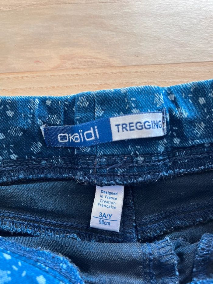 Tregging Okaïdi 3 ans jeans - photo numéro 4
