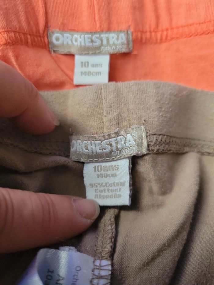 2 caleçons legging Orchestra 10 ans - photo numéro 5