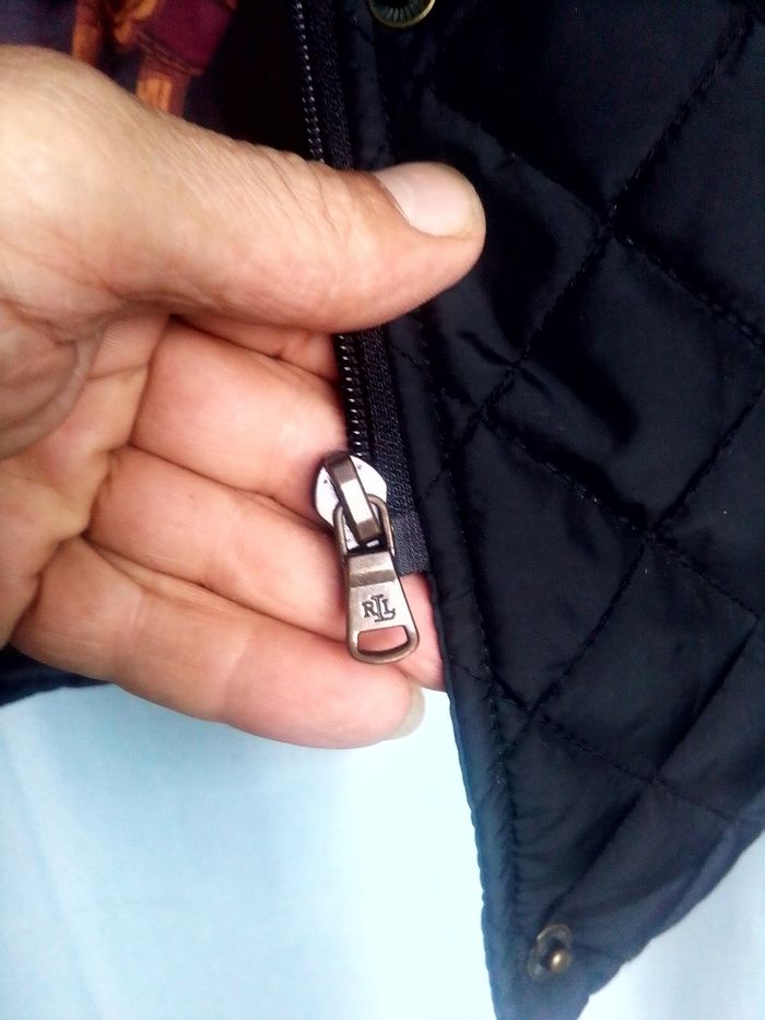 Veste matelassée avec liseret en cuir RALPH LAUREN - photo numéro 8