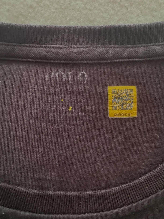 T-shirt Ralph Lauren noir logo rouge – Custom Fit – Taille M authentifié - photo numéro 5