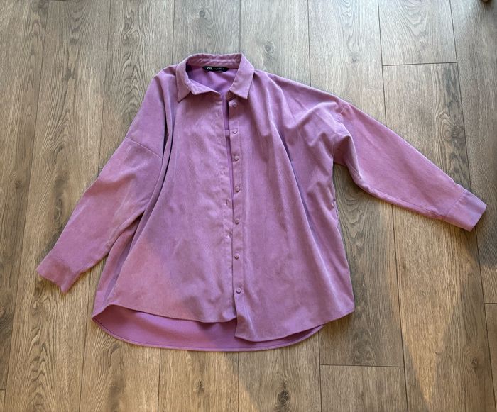 Chemise oversize velours Zara