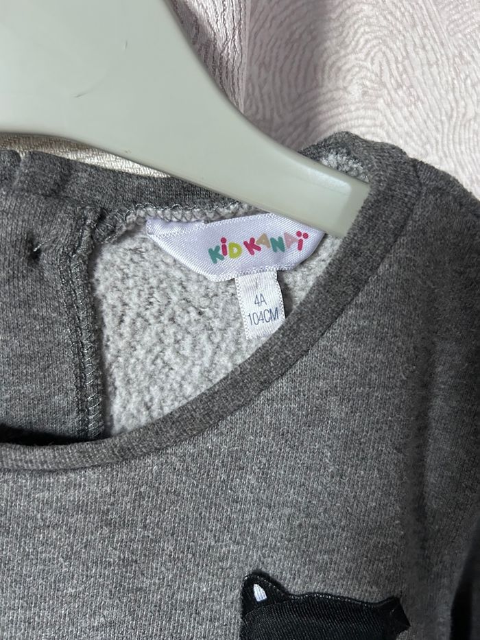 Robe chat gris chaude et confortable 4 ans kidkanaï - photo numéro 4