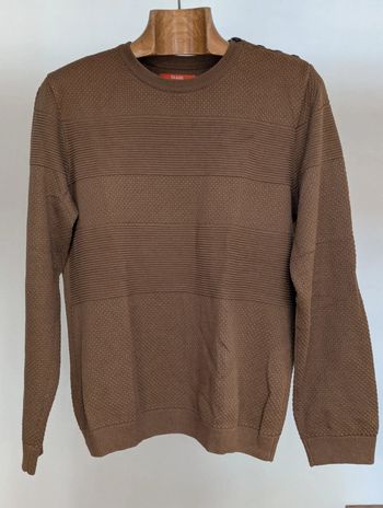 Pull texturé marron Jules taille L