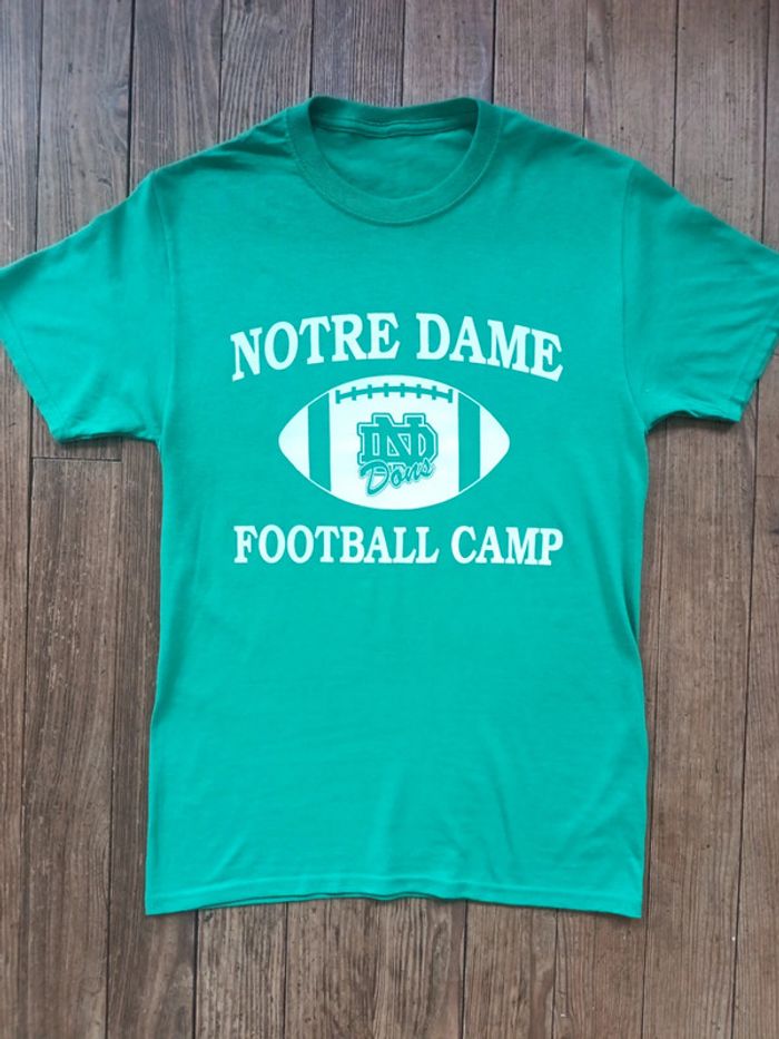 T-shirt NCAA university North Dakota Notre dame football camp vert S