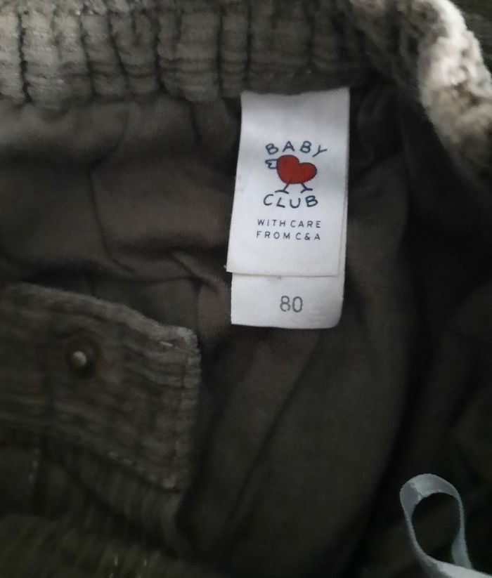 Pantalon velour taille élastique - photo numéro 3