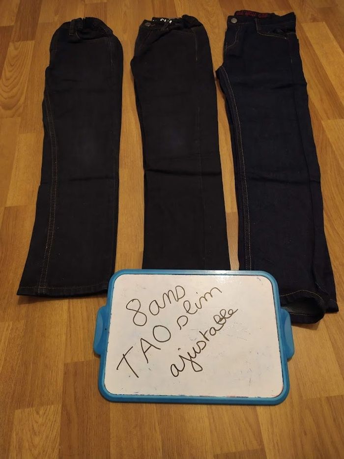 lot 3 jeans 8 ans tao