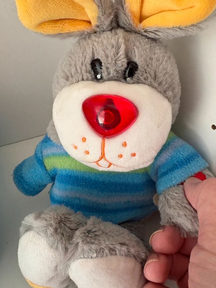 Peluche lapin musicale lumineuse - Jouet d’éveil bébé - photo numéro 2