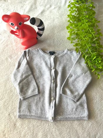 Très beau gilet pour bébé fille longue manche