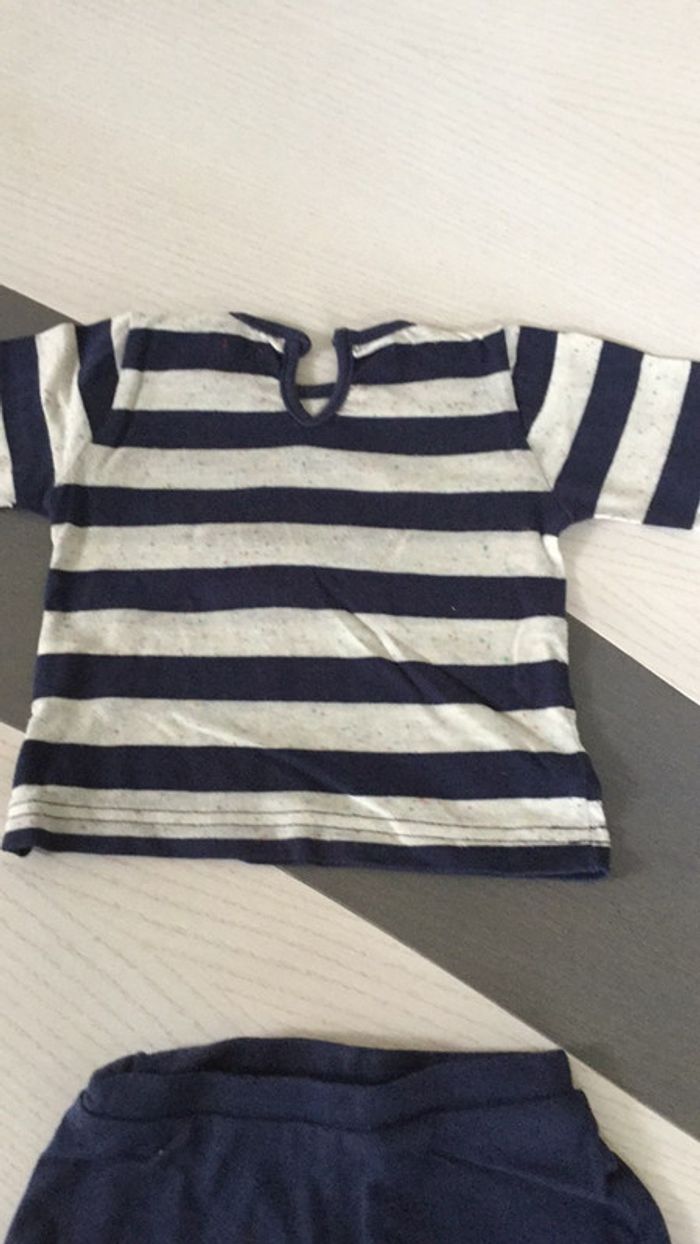 Ensemble marina avec leggings jupette 12m - photo numéro 5