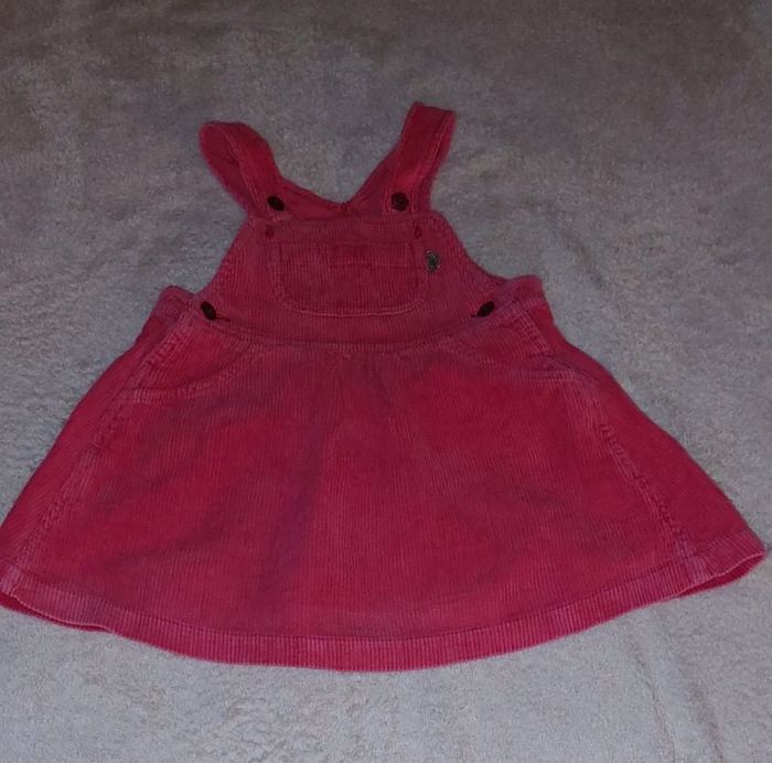Jupe salopette hiver velours bébé fille 18 mois