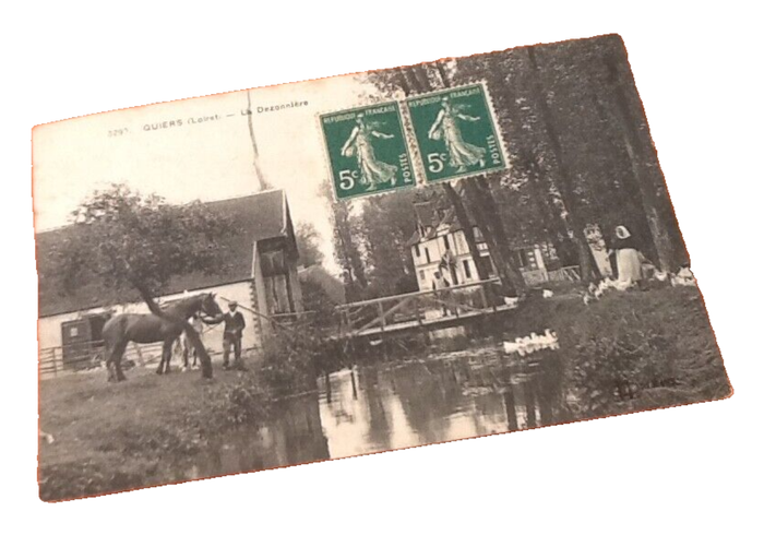 Carte postale ancienne Quiers (Loiret) La Dezonnière