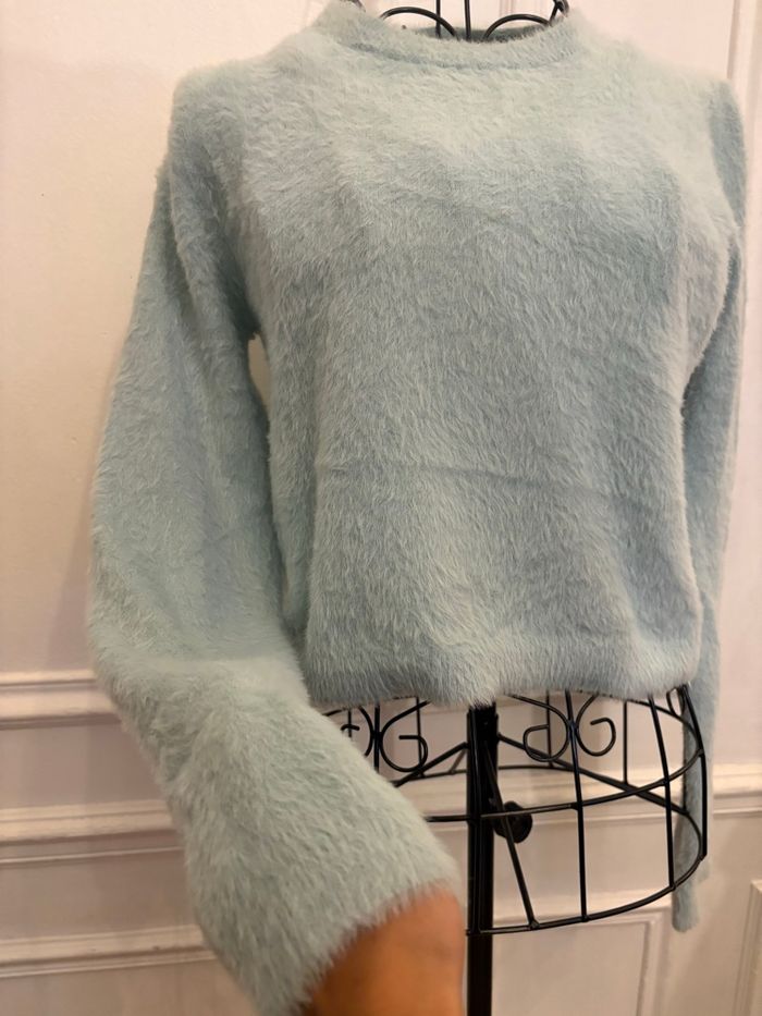 Pull bleu ciel - photo numéro 2